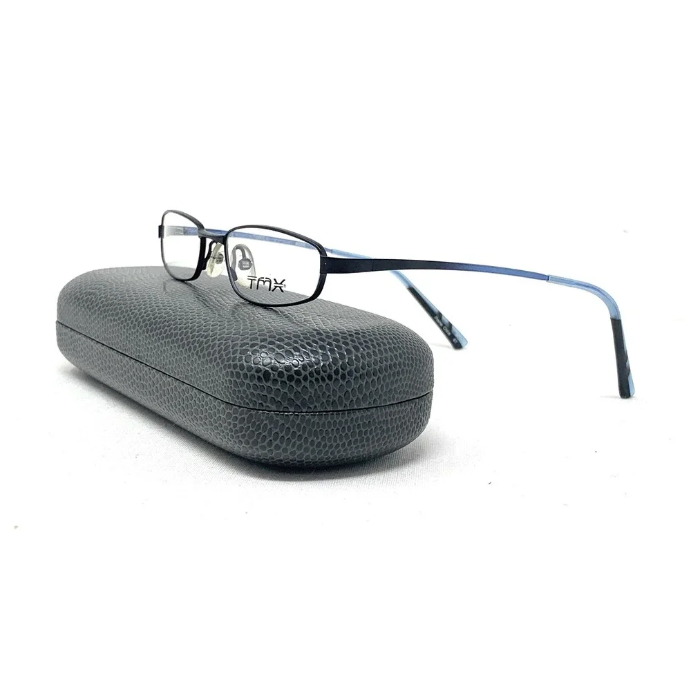 TIMEX TMX Varial Bruise BK Black‎ Blue Women's Petite RXable Eyeglasses 46mm
